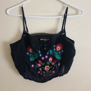 Size S, Forever 21, Floral Cropped Tank